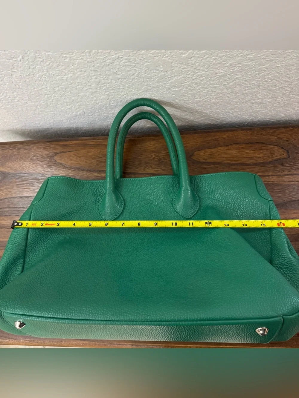 Mark & Graham Green Leather Tote